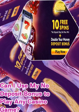 Casino games welcome bonus no deposit